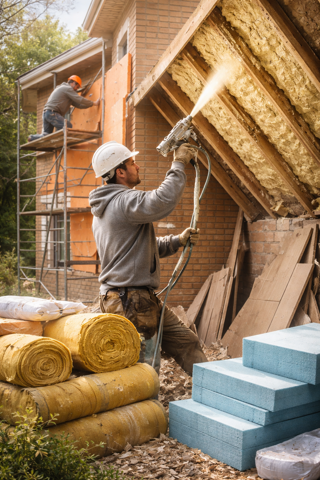 Утепление домов в Кашире под ключ от 4374 руб/м2 | Профессионально — ТепломастерКшр