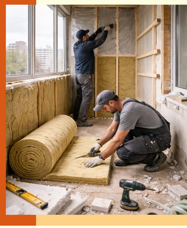 Утепление балкона под ключ в Кашире качественно и быстро