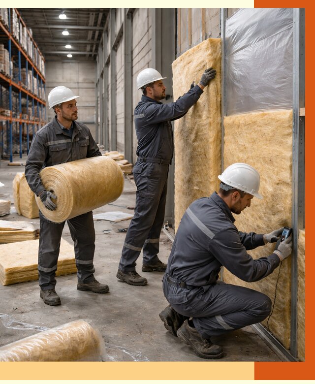 Утепление логистического центра в Кашире от 4686 руб/м² под ключ | ТепломастерКшр