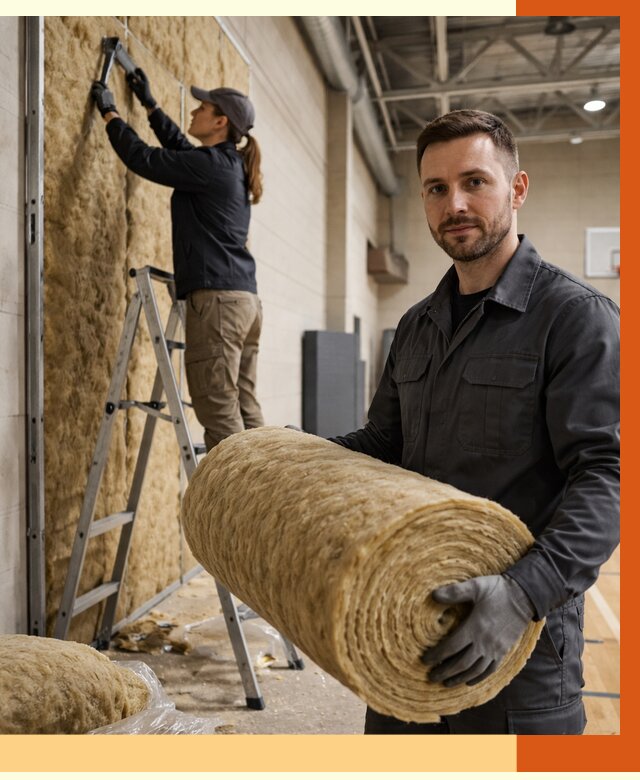 Утепление спортзала в Кашире от 7811 руб/м2 — комплексное утепление под ключ | ТепломастерКшр